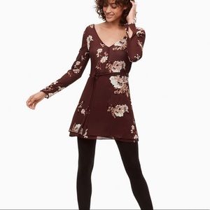 NWT Aritzia Little Moon Cordata Dress In Bronze Blush/Birch Size 2